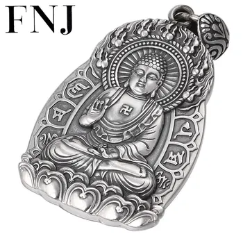 FNJ 925 Silver Buddha Pendant Lotus Good Luck Hang Original Pure S925 Thai Silver Pendants for Women Jewelry Making
FNJ 925 Silver Buddha Pendant Lotus Good Luck Hang Original Pure S925 Thai Silver Pendants for Women Jewelry Making
