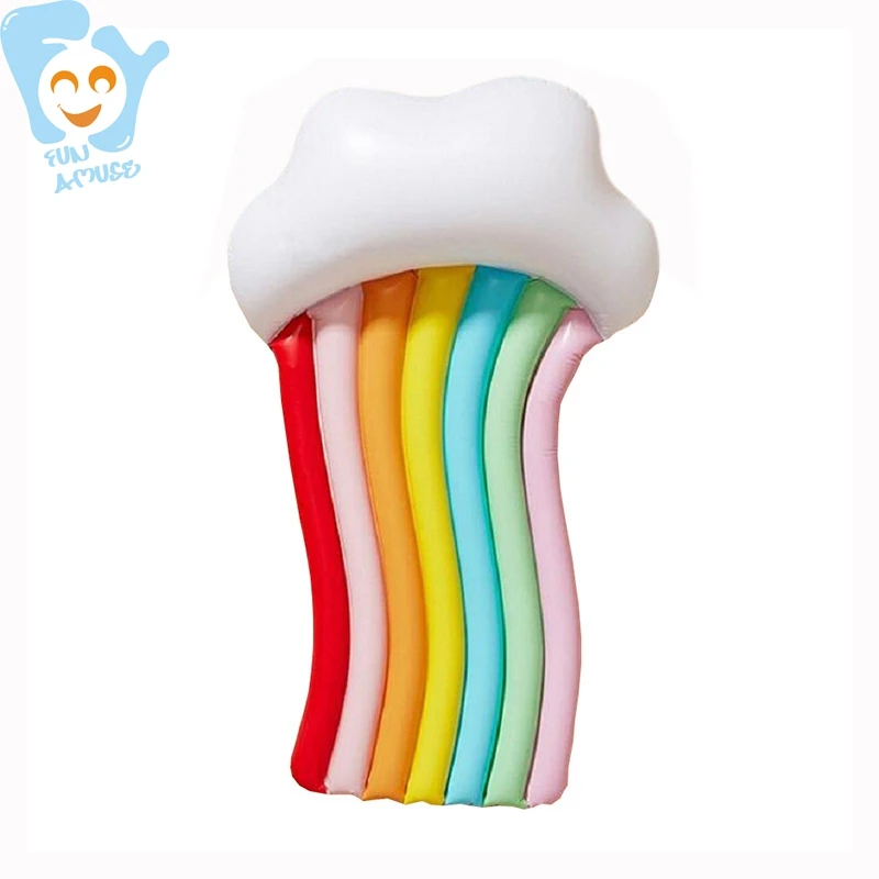 New 170cm Inflatable Cloud Rainbow Mattress Floating Air Bed Row Pool Fun Water Beach Toys Boia Piscina Raft
New 170cm Inflatable Cloud Rainbow Mattress Floating Air Bed Row Pool Fun Water Beach Toys Boia Piscina Raft