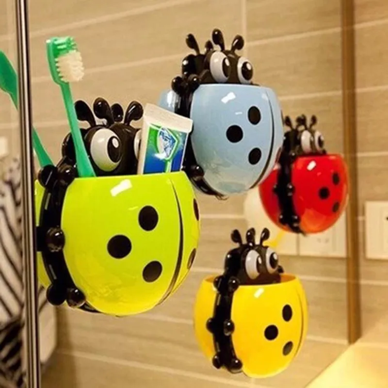 4 Colors Cute Ladybug Insect Toothbrush Wall Suction Bathroom Sets Cartoon Sucker Toothbrush Holder Suction Hooks
4 Colors Cute Ladybug Insect Toothbrush Wall Suction Bathroom Sets Cartoon Sucker Toothbrush Holder Suction Hooks