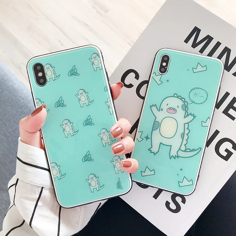 Cute Little Dinosaur Phone Case for IphoneXSmax XS XR X Cartoon Soft Edging Case for Iphone 6 7 8 Plus Anti-falling Shell
Cute Little Dinosaur Phone Case for IphoneXSmax XS XR X Cartoon Soft Edging Case for Iphone 6 7 8 Plus Anti-falling Shell