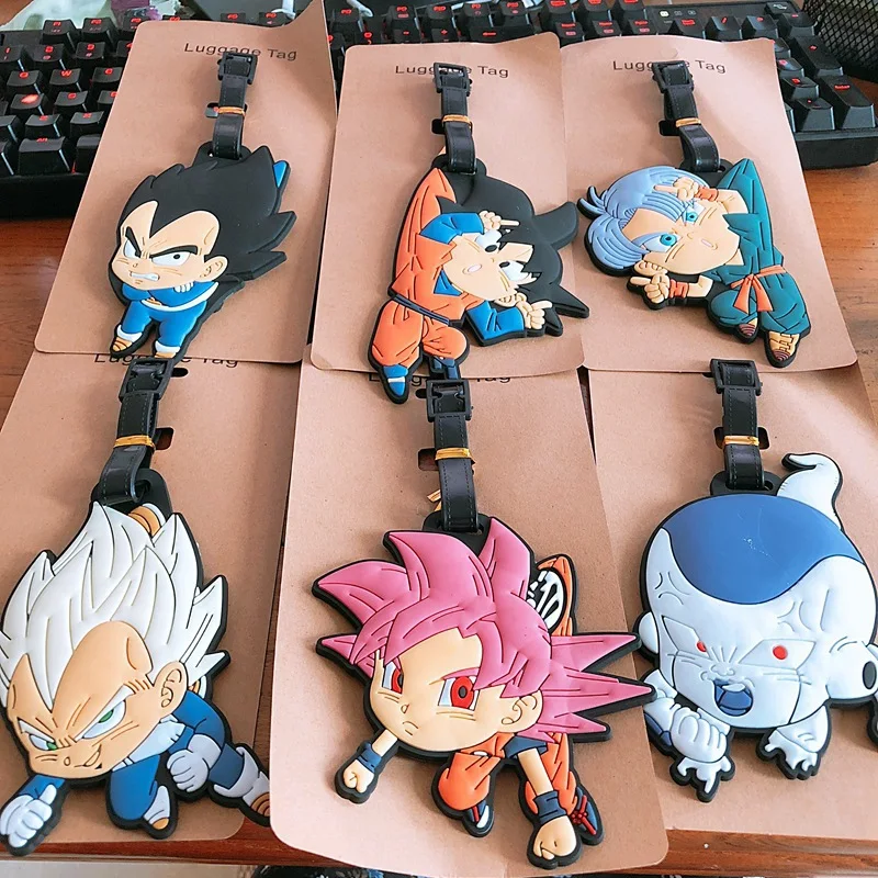 Fashion soft rubber Dragon Ball luggage tag cartoon PVC Keychain Vegeta Son Goku boarding pass bag tags hanging ornaments bags
Fashion soft rubber Dragon Ball luggage tag cartoon PVC Keychain Vegeta Son Goku boarding pass bag tags hanging ornaments bags