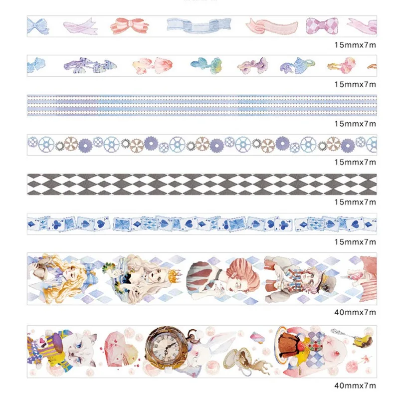 NEW Alice Movie Animated Version Golding Washi Tape Adhesive Tape DIY Scrapbooking Sticker Label Masking Tape
NEW Alice Movie Animated Version Golding Washi Tape Adhesive Tape DIY Scrapbooking Sticker Label Masking Tape