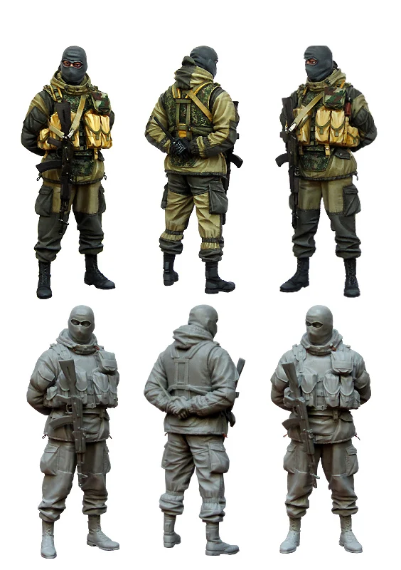 [Tuskmodel] Строительная смола в масштабе 1 35 современные российские солдаты e4|modern russian