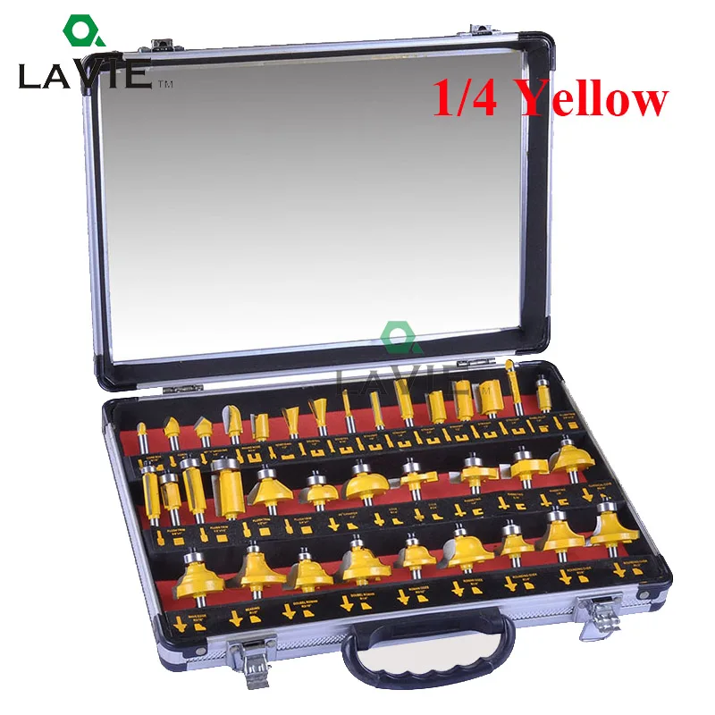 LA VIE 35PCS 1 Set 1/4 Woodworking Router Bits 1/2 Inch Milling Cutter Bits End Mill CNC Engraving Machine Tool MC01001
LA VIE 35PCS 1 Set 1/4 Woodworking Router Bits 1/2 Inch Milling Cutter Bits End Mill CNC Engraving Machine Tool MC01001
