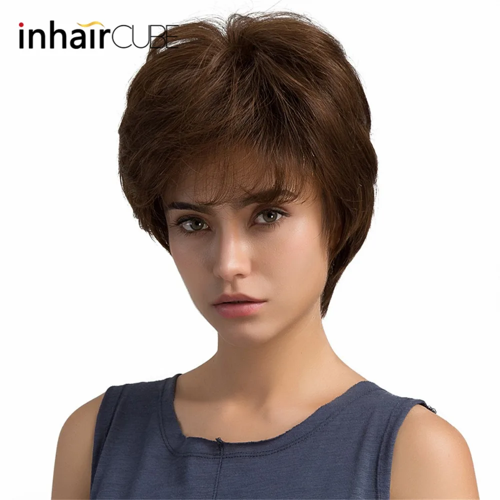 ESIN 6" Synthetic Blend Straight Hair Short Wigs Fluffy Side Parting Brown Wig for Women Stretchable Wig Cap Free Shipping
ESIN 6" Synthetic Blend Straight Hair Short Wigs Fluffy Side Parting Brown Wig for Women Stretchable Wig Cap Free Shipping