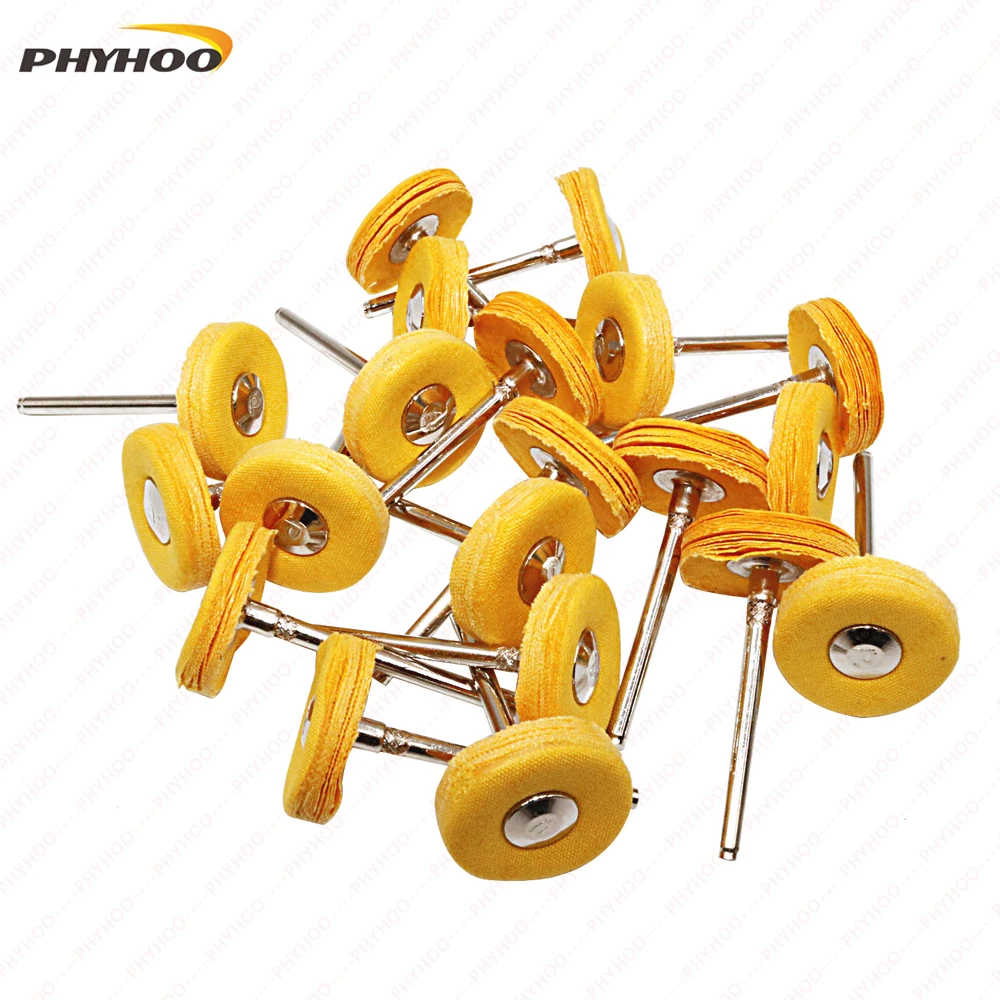 Yellow Muslin Polishing Buffing Wheel Buffs Set Fits Dremel Rotary Tools 2.35mm Shank 20 Pieces
Yellow Muslin Polishing Buffing Wheel Buffs Set Fits Dremel Rotary Tools 2.35mm Shank 20 Pieces