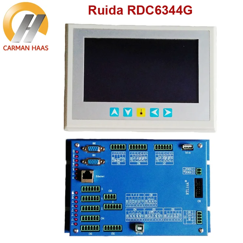 Ruida RD RDC6344G 7-дюймовая 4-осевая сенсорная панель Co2 лазерный DSP контроллер для
