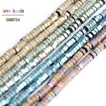 Natural Matte Gold Multicolor Placted Hematite Stone Hexagon Beads for Jewelry Making DIY Bracelet 15inches Strand 2*2mm
Natural Matte Gold Multicolor Placted Hematite Stone Hexagon Beads for Jewelry Making DIY Bracelet 15inches Strand 2*2mm