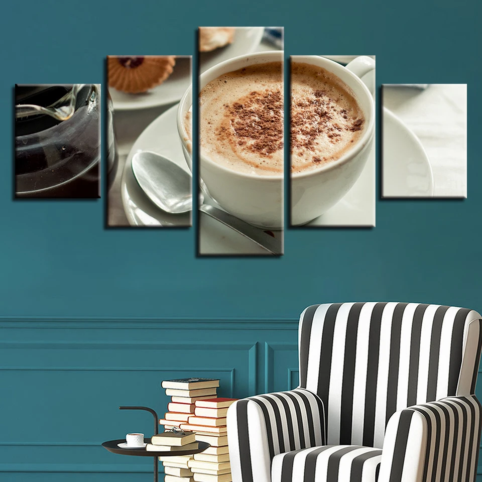 Framework Painting HD Printed Modern 5 Panel Coffee For Living Room Wall Art Modular Poster Home Decoration Canvas Pictures
Framework Painting HD Printed Modern 5 Panel Coffee For Living Room Wall Art Modular Poster Home Decoration Canvas Pictures