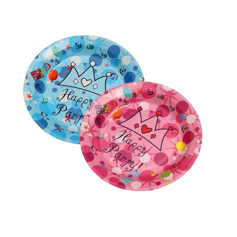 10pcs/lot 7inches Crown cake plate birthday party decorations kids party supplies Disposable plates Children's Day baby shower
10pcs/lot 7inches Crown cake plate birthday party decorations kids party supplies Disposable plates Children's Day baby shower