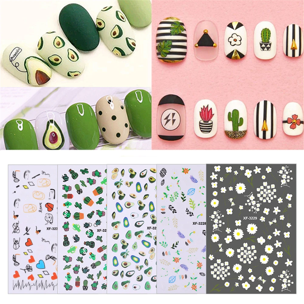 1 Sheet Leaves Cactus Avocado 3D Nail Art Transfer Stickers Nail Designs Fruits Nail Accessories for Nail Decorations
1 Sheet Leaves Cactus Avocado 3D Nail Art Transfer Stickers Nail Designs Fruits Nail Accessories for Nail Decorations
