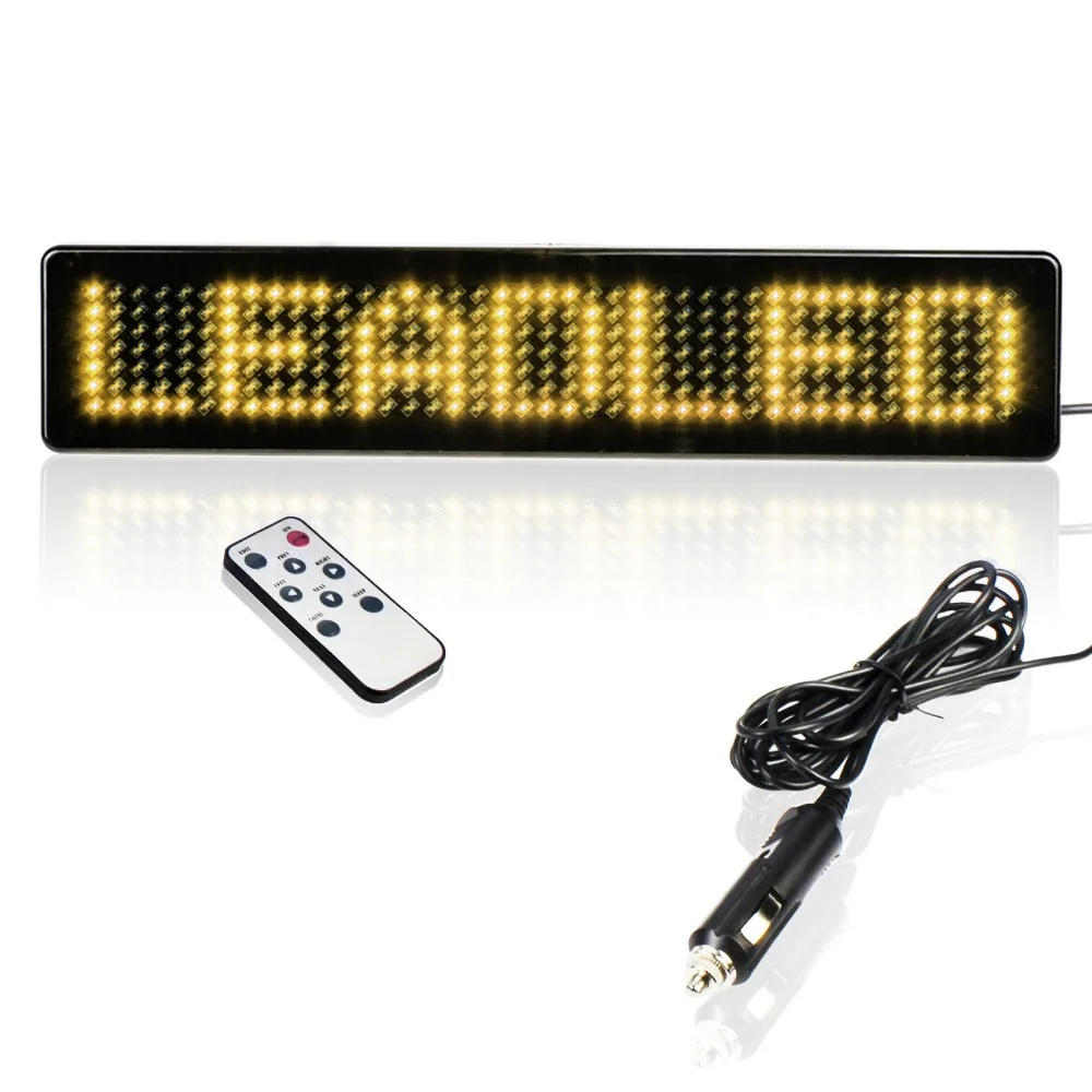 12v LED Car Display English Remote Control LED car Sign Board LED Programmable Message led Sign
12v LED Car Display English Remote Control LED car Sign Board LED Programmable Message led Sign