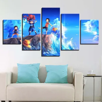 Lienzo HD impreso póster sala de estar decoración del hogar marco 5 piezas una pieza pinturas pared arte dibujos animados Luffy
Lienzo HD impreso póster sala de estar decoración del hogar marco 5 piezas una pieza pinturas pared arte dibujos animados Luffy