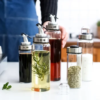 Cooking Seasoning Bottle Creative Kitchen and Sauce Dispenser Oil Tools for Bottles Vinegar Bottle Storage Glass
Cooking Seasoning Bottle Creative Kitchen and Sauce Dispenser Oil Tools for Bottles Vinegar Bottle Storage Glass