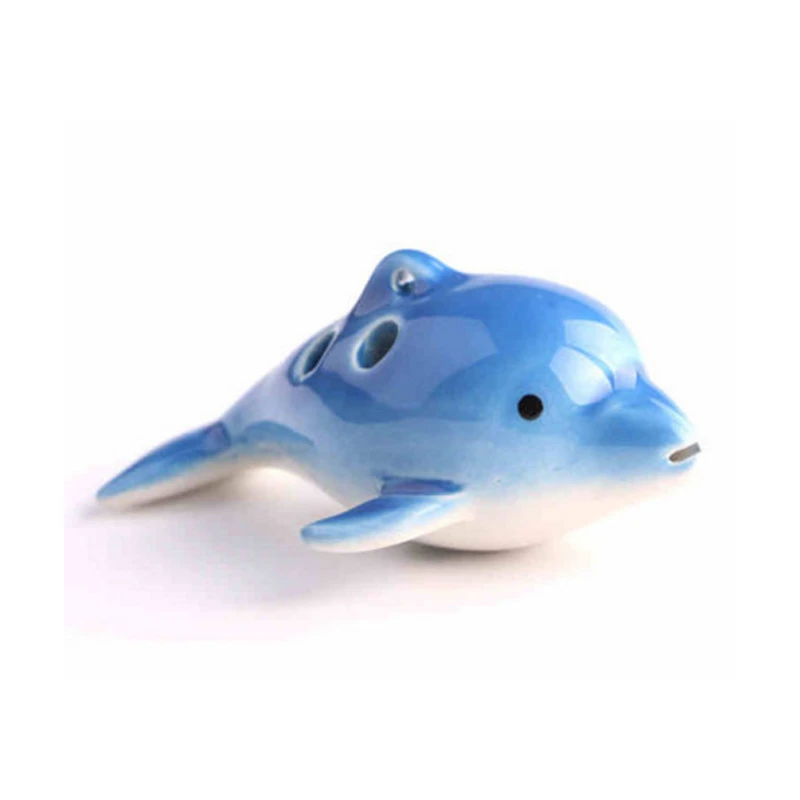 

Orff Instruments Ocarina 6 Holes Cartoon character dolphin Beginner Adult Children Gift