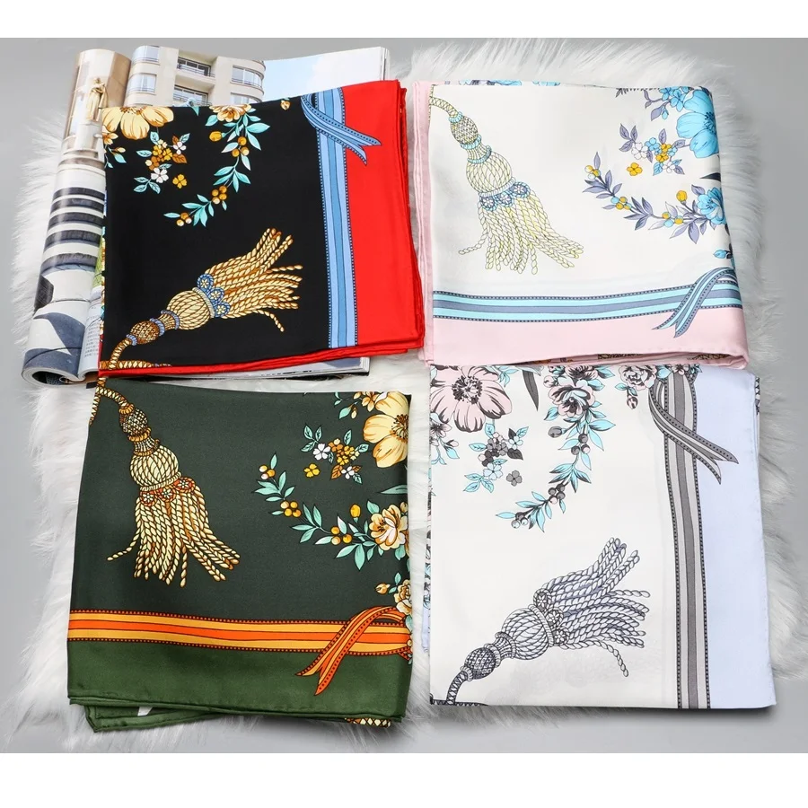 Large Square 100% Silk Scarf Shawl Hijab 35" X 35" Floral Head Scarves for Women Hair Wrapping
Large Square 100% Silk Scarf Shawl Hijab 35" X 35" Floral Head Scarves for Women Hair Wrapping