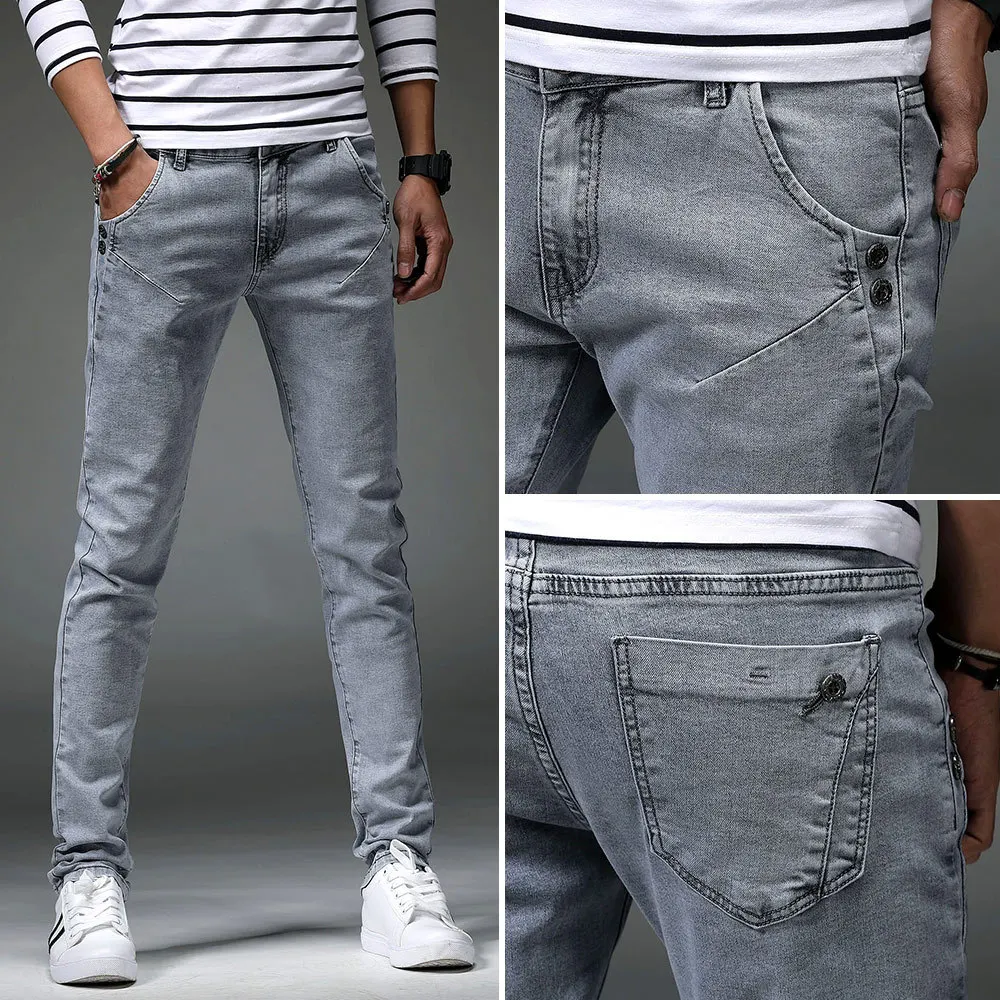 spring of 2019 d new male feet jeans Teenagers gray pencil pants Current students stretch feet pants
spring of 2019 d new male feet jeans Teenagers gray pencil pants Current students stretch feet pants