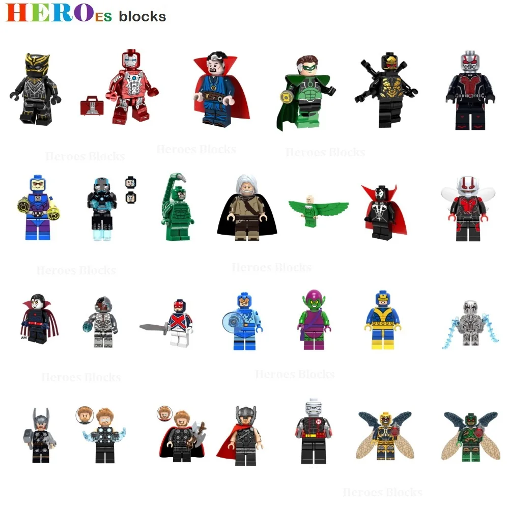 Super Heroes panther ant Man vulture doctor strange Building Blocks spawn wasp beetle goblin Figure Bricks Toy Compatible Legoed
Super Heroes panther ant Man vulture doctor strange Building Blocks spawn wasp beetle goblin Figure Bricks Toy Compatible Legoed