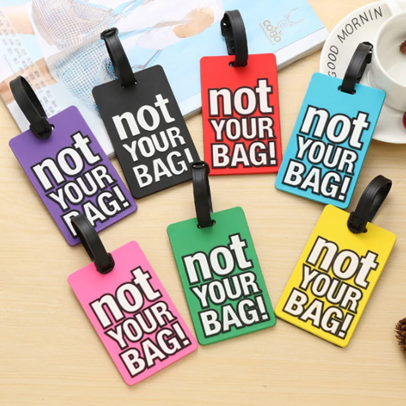 

Wholesale Price Rubber Funky Travel Luggage Label Straps Suitcase Name ID Address Tags Luggage Tags (Random Letter)