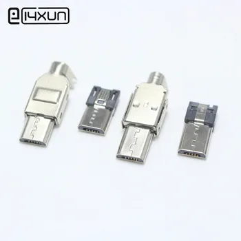 5set Micro USB 5PIN Welding Type Male Plug Connector Charger 5P USB Tail Charging jack 3 in 1 Metal Parts
5set Micro USB 5PIN Welding Type Male Plug Connector Charger 5P USB Tail Charging jack 3 in 1 Metal Parts