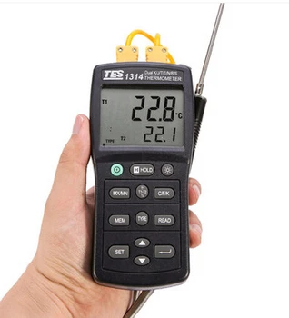 TES1314 Portable Digital K.J.T.E.R.S.N. TES-1314 Thermometer Multi-channel Thermometer
TES1314 Portable Digital K.J.T.E.R.S.N. TES-1314 Thermometer Multi-channel Thermometer
