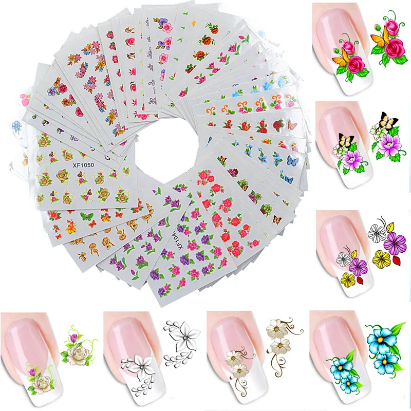 YZWLE 60 Sheets Chic Flower Different Designs DIY Decals Nails Art Water Transfer Printing Stickers For Nails Salon
YZWLE 60 Sheets Chic Flower Different Designs DIY Decals Nails Art Water Transfer Printing Stickers For Nails Salon