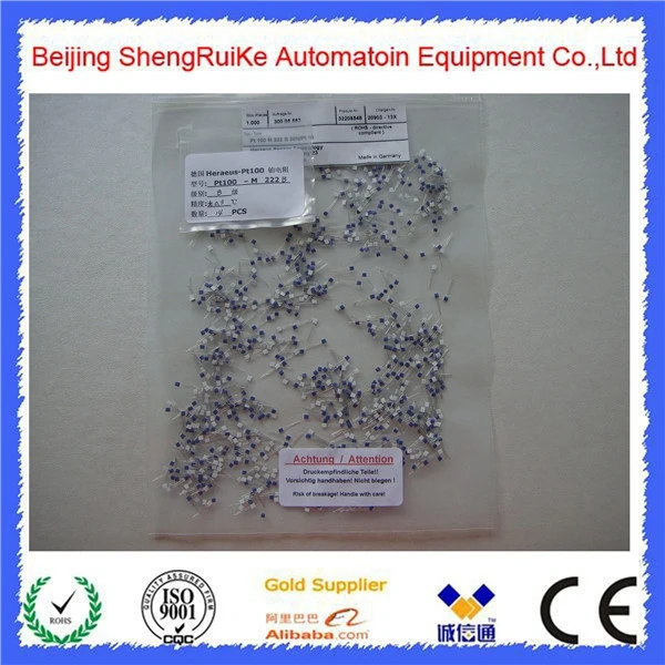 Thermal resistance temperature measuring element Heraeus Brand Thin Film Elemment PT100 PT1000
Thermal resistance temperature measuring element Heraeus Brand Thin Film Elemment PT100 PT1000