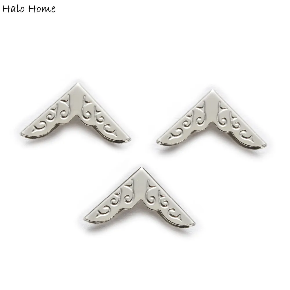 50 Piece Silver Tone Carving Book Scrapbooking Albums Photo Folders Box Bags Metal Corner Protectors 20x15mm
50 Piece Silver Tone Carving Book Scrapbooking Albums Photo Folders Box Bags Metal Corner Protectors 20x15mm