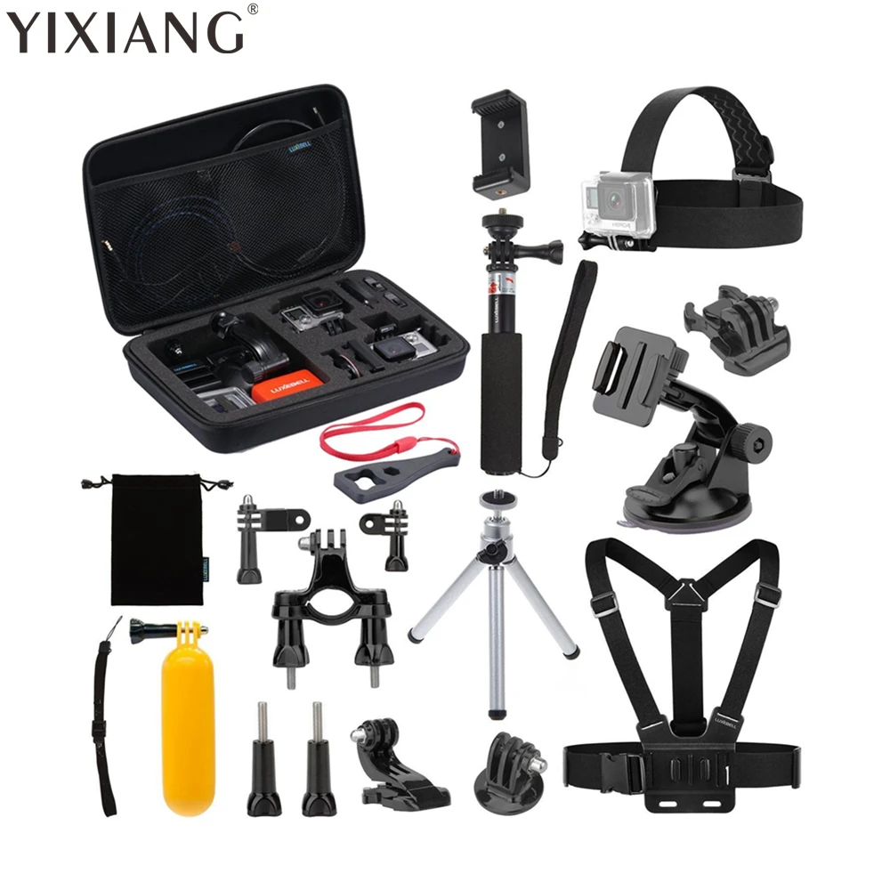 YIXIANG Kit for Gopro Hero 4 Session Black Silver Hero+ Lcd 3+ 3 2, SJ4000 SJ5000 SJ6000 - Selfie Stick / Head Strap / Chest
YIXIANG Kit for Gopro Hero 4 Session Black Silver Hero+ Lcd 3+ 3 2, SJ4000 SJ5000 SJ6000 - Selfie Stick / Head Strap / Chest