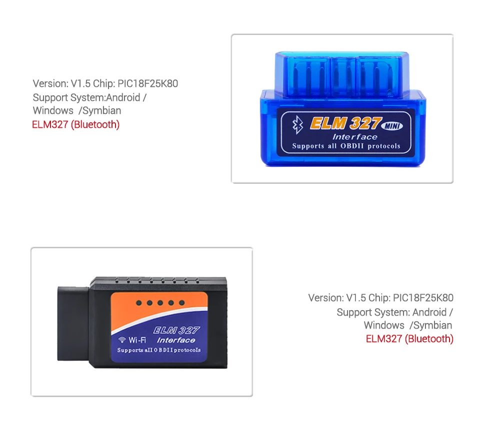 pic18f25k80 ELM327 V1.5 Wifi Bluetooth OBD2 OBDII Diagnostic Tool as Easydiag Scanner Car Fault Auto Code Reader for IOS Android pic18f25k80 ELM327 V1.5 Wifi Bluetooth OBD2 OBDII Diagnostic Tool as Easydiag Scanner Car Fault Auto Code Reader for IOS Android