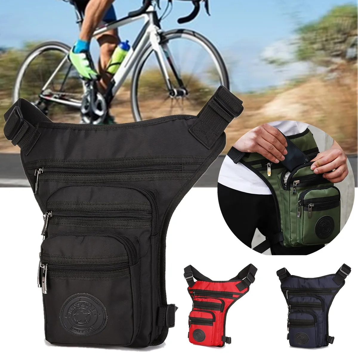 Men Waterproof Nylon Drop Leg Bag Fanny Waist Pack Thigh Belt Hip Bum Military Tactical Motorcycle Riding Multi-purpose Pouch
Men Waterproof Nylon Drop Leg Bag Fanny Waist Pack Thigh Belt Hip Bum Military Tactical Motorcycle Riding Multi-purpose Pouch