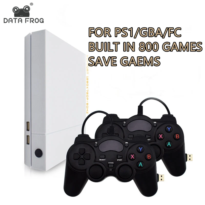 DATA FROG HD Retro Video Game Console and 2 Gamepads 4 GB Built In 800 Classic Games For PS1 Max to 32GB Game Console
DATA FROG HD Retro Video Game Console and 2 Gamepads 4 GB Built In 800 Classic Games For PS1 Max to 32GB Game Console