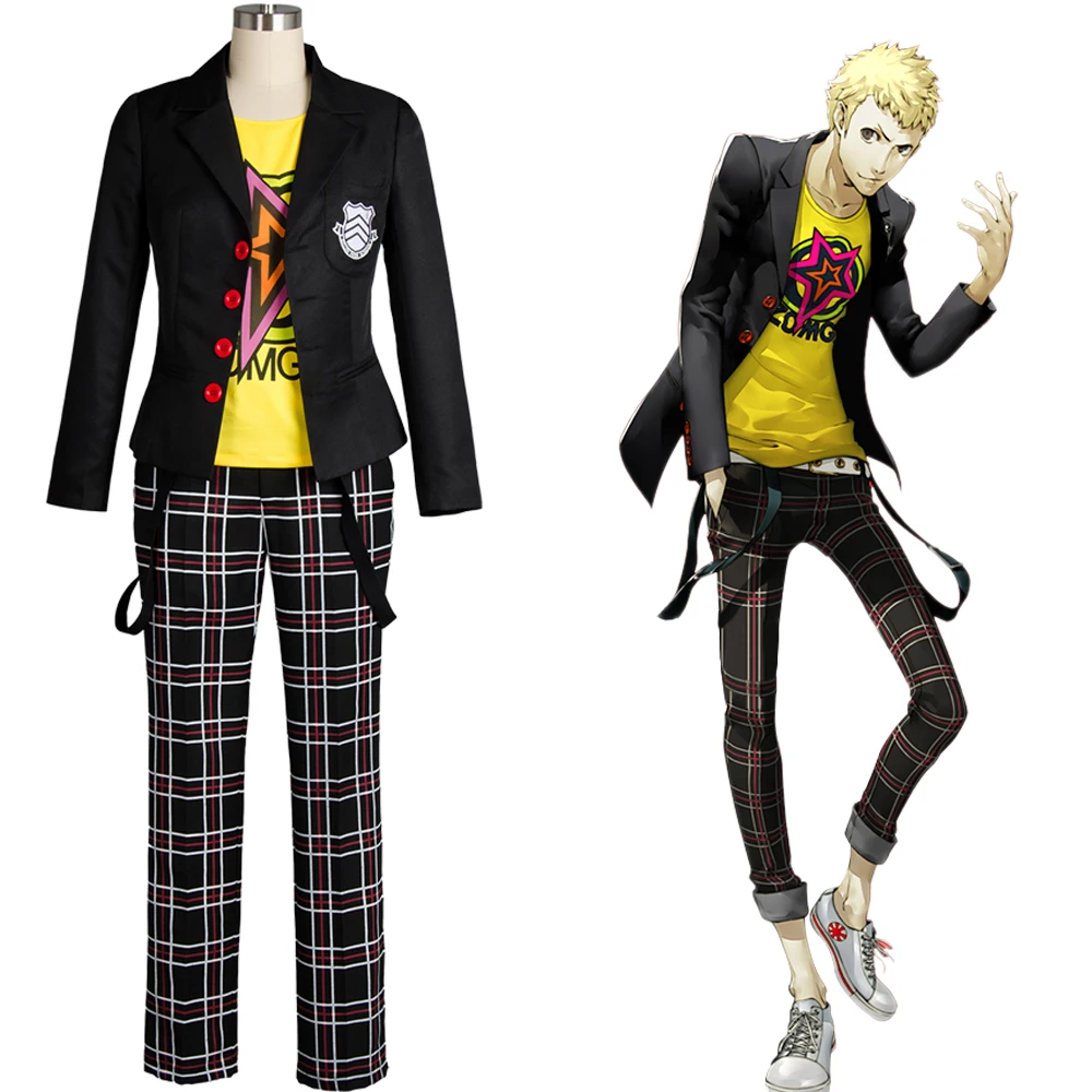 Persona 5 Cosplay Sakamoto Ryoji Cosplay Costume Uniform Outfit Full Suit Halloween Carnival Costumes
Persona 5 Cosplay Sakamoto Ryoji Cosplay Costume Uniform Outfit Full Suit Halloween Carnival Costumes