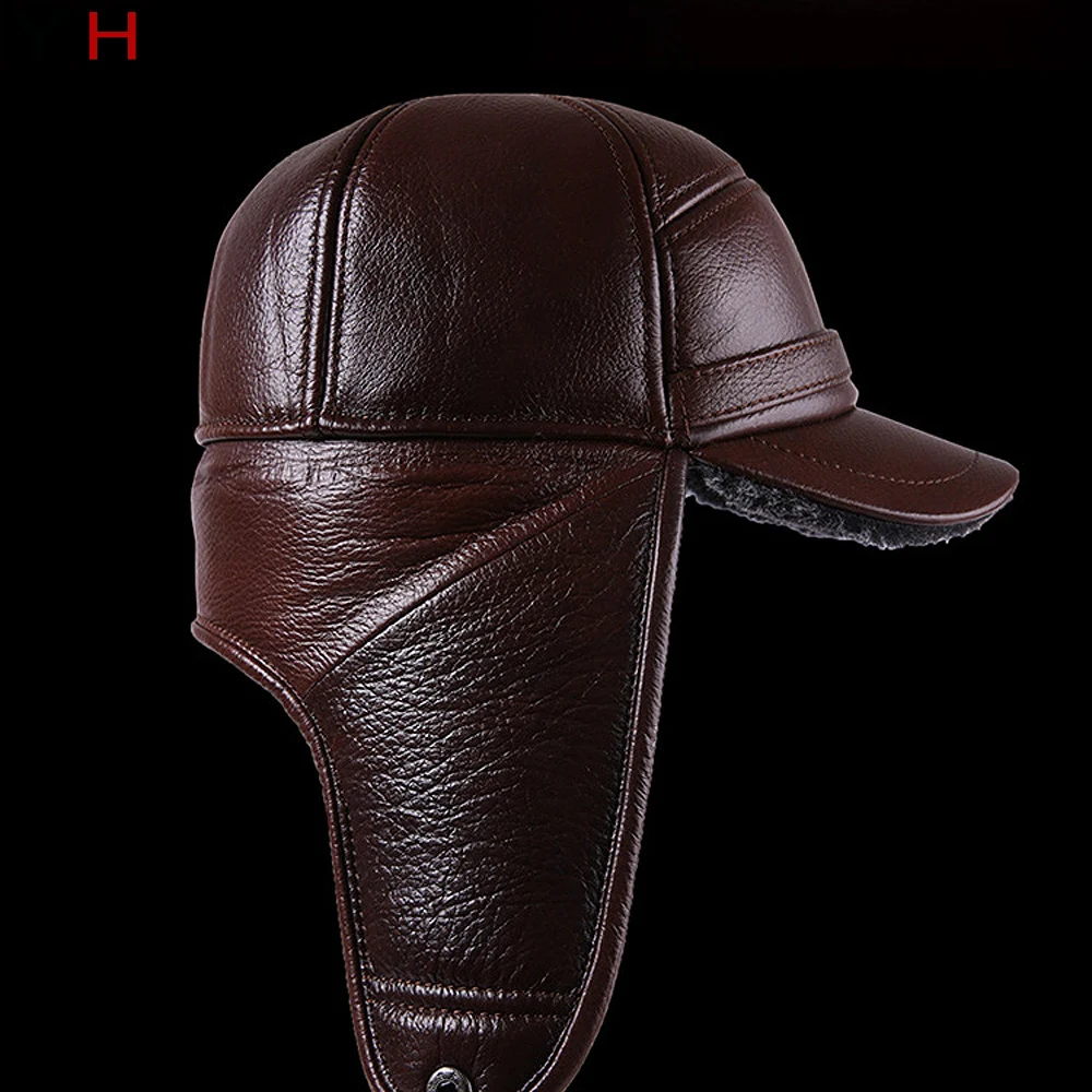 New Winter Men's 100% Genuine Leather Military Hats for Men Flat Cap Dad Hat Thick with Velvet Fur hat free shipping
New Winter Men's 100% Genuine Leather Military Hats for Men Flat Cap Dad Hat Thick with Velvet Fur hat free shipping
