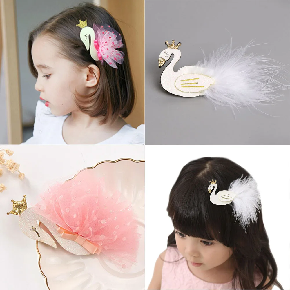 Fashion Princess Tiaras Swan Headdress Children Yarn With Sequin Cygnus Girls Flamingo Kids Hair Clips Hairpins 1PC Mesh Crown
Fashion Princess Tiaras Swan Headdress Children Yarn With Sequin Cygnus Girls Flamingo Kids Hair Clips Hairpins 1PC Mesh Crown