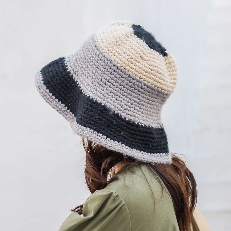 Patchwork Color Knit Ladies Big Fisherman Hat Autumn and Winter Wool Hat Women Winter Outdoor Warm Hat
Patchwork Color Knit Ladies Big Fisherman Hat Autumn and Winter Wool Hat Women Winter Outdoor Warm Hat