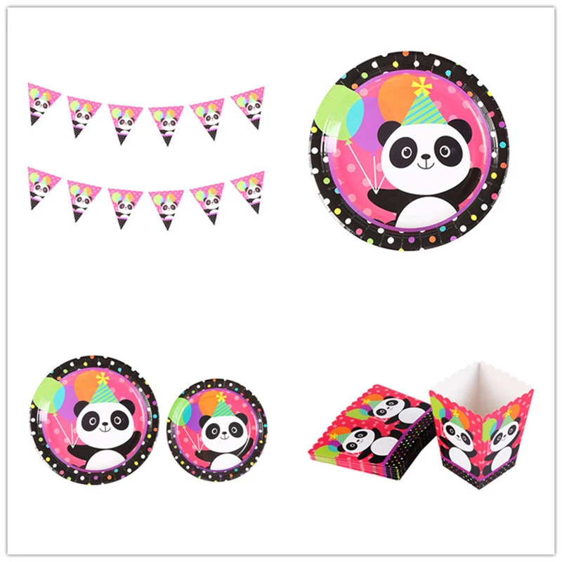 panda Theme Birthday Party Decor Paper Plate Cup Napkin Banner/Flag Tableware Set Baby Shower Party Supplies
panda Theme Birthday Party Decor Paper Plate Cup Napkin Banner/Flag Tableware Set Baby Shower Party Supplies