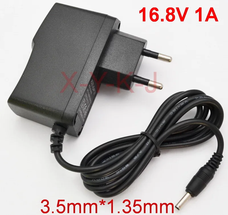 1PCS High quality 16.8V 1A polymer lithium battery charger 1000mA Power Adapter Charger Dual IC 16.8V1A DC 3.5mm 1.35mm EU plug
1PCS High quality 16.8V 1A polymer lithium battery charger 1000mA Power Adapter Charger Dual IC 16.8V1A DC 3.5mm 1.35mm EU plug