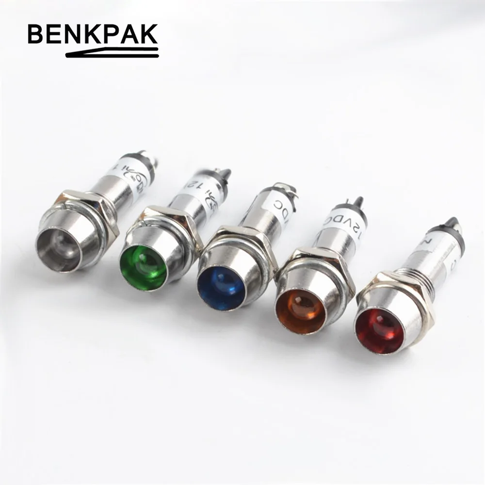 1PC 12V 24V 220V 8mm Metal LED Warning Pilot Light Metal Led Lamp Led Indicator Light
1PC 12V 24V 220V 8mm Metal LED Warning Pilot Light Metal Led Lamp Led Indicator Light