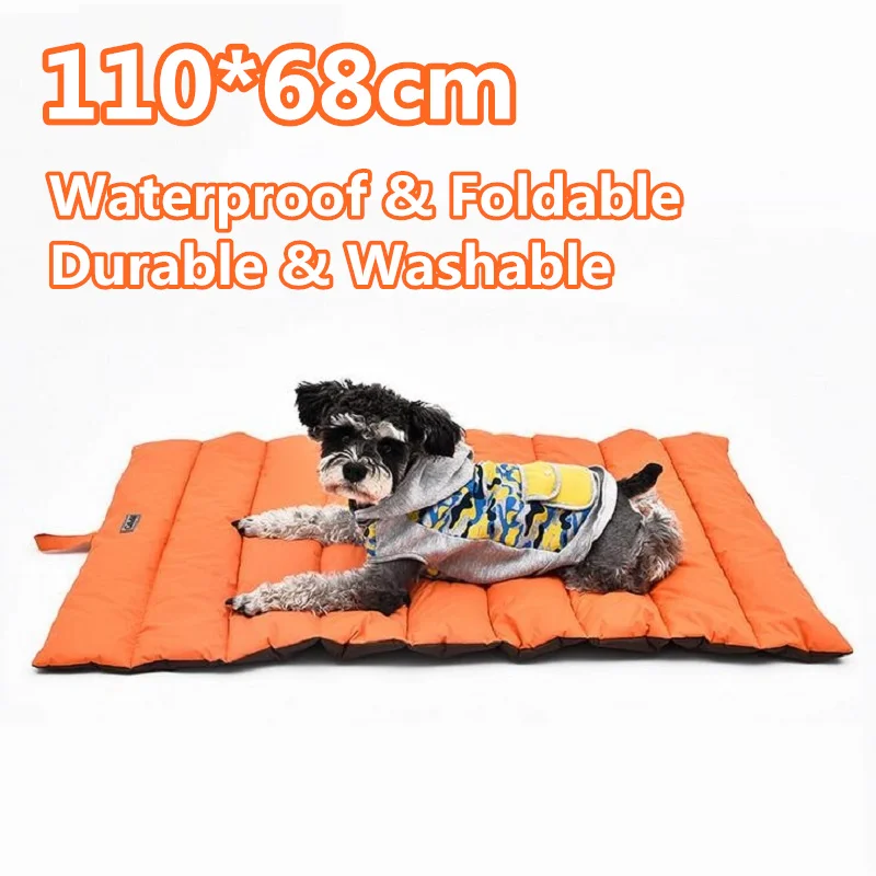 Image Waterproof Dog Mat 110*68 cm Pet Dog Cage Kennel Mat Warm Soft Big Size Large Dog Bed Large Dog House Mat Blanket All Seasons