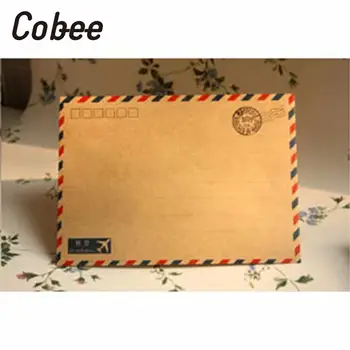 Cobee 10pcs Hot Antique Coffee Kraft Air Mail Retro Postcard Vintage Kraft Envelope Stationary Greeting Gard Cover School
Cobee 10pcs Hot Antique Coffee Kraft Air Mail Retro Postcard Vintage Kraft Envelope Stationary Greeting Gard Cover School