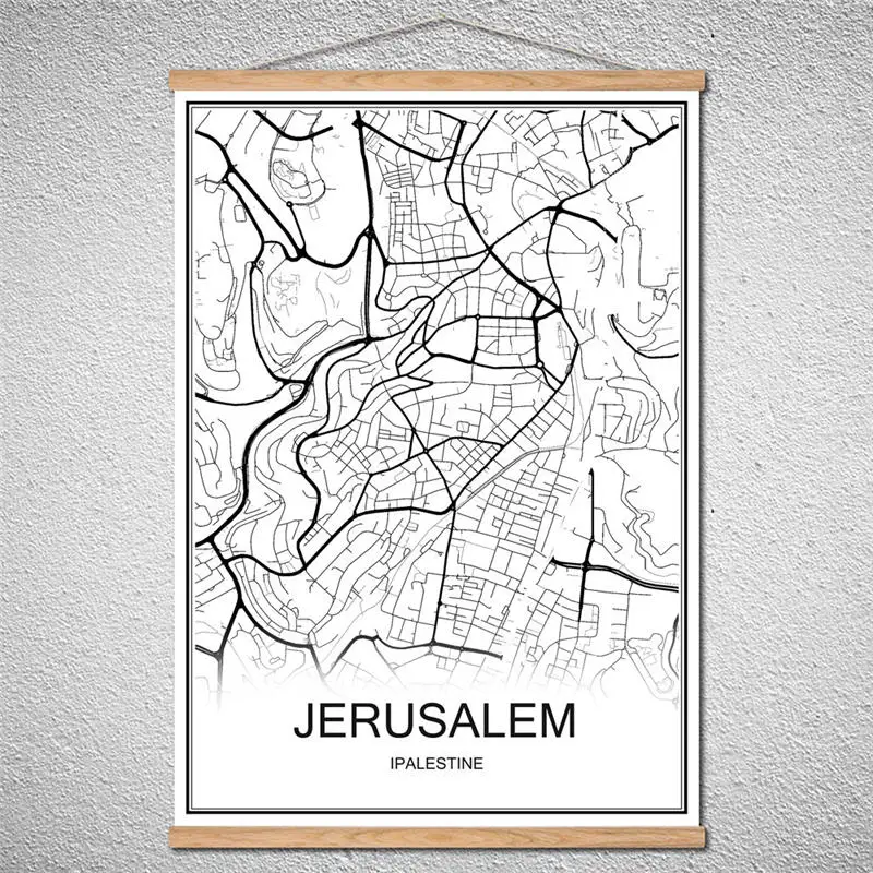 With Frame JERUSALEM World City map Abstract print picture Oil Painting Modern poster Canvas Customized Pattern Decor Home
With Frame JERUSALEM World City map Abstract print picture Oil Painting Modern poster Canvas Customized Pattern Decor Home