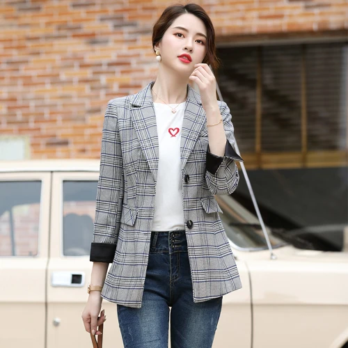 High Quality Autumn Professional Temperament Clothes Breasted Long Sleeve Women Slim Fashion Work Wear Female Suit Plus Size
High Quality Autumn Professional Temperament Clothes Breasted Long Sleeve Women Slim Fashion Work Wear Female Suit Plus Size