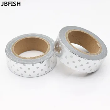 JBFISH 1 Pc White Point Foil Washi Tape Scrapbook Tools Cute Decorative Japanese Stationery Decorative Tape 2006
JBFISH 1 Pc White Point Foil Washi Tape Scrapbook Tools Cute Decorative Japanese Stationery Decorative Tape 2006