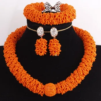 4UJewelry Wholesale Women Christmas Gift Bold Beaded African Jewelry Set Orange Nigerian Jewellery Set For Party Women Free Ship
4UJewelry Wholesale Women Christmas Gift Bold Beaded African Jewelry Set Orange Nigerian Jewellery Set For Party Women Free Ship