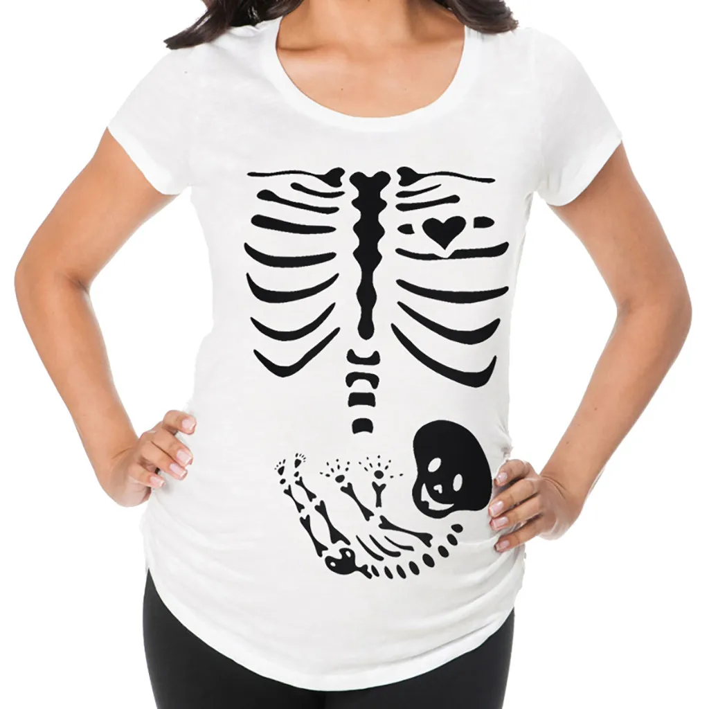 ARLONEET summer korean t shirt pregnancy women clothes Maternity Short Sleeve Skeleton Print T-shirt Pregnant Casual Clothes
ARLONEET summer korean t shirt pregnancy women clothes Maternity Short Sleeve Skeleton Print T-shirt Pregnant Casual Clothes