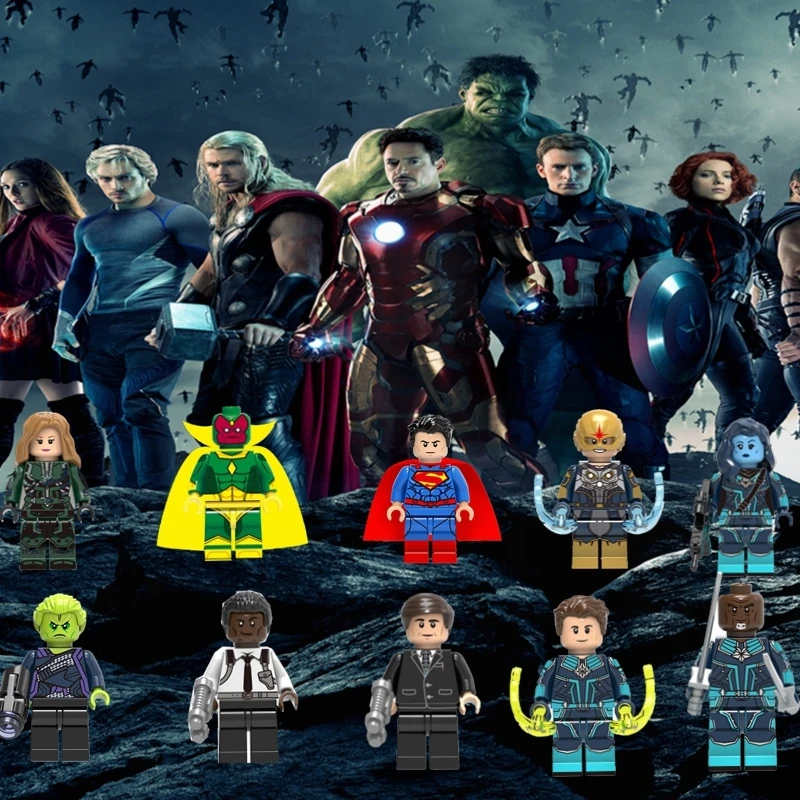 Legoing Marvel Movie Captain Marvel Hulk Black Widow Spiderman Building Blocks Toys for Children Legoingly Super Heroes Avengers
Legoing Marvel Movie Captain Marvel Hulk Black Widow Spiderman Building Blocks Toys for Children Legoingly Super Heroes Avengers