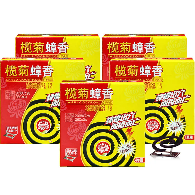 5 Boxes Cockroach Coils Repellent Incense Harmless Muggen Killer Pest Reject Anti Insect Fly Living Room Safe
5 Boxes Cockroach Coils Repellent Incense Harmless Muggen Killer Pest Reject Anti Insect Fly Living Room Safe