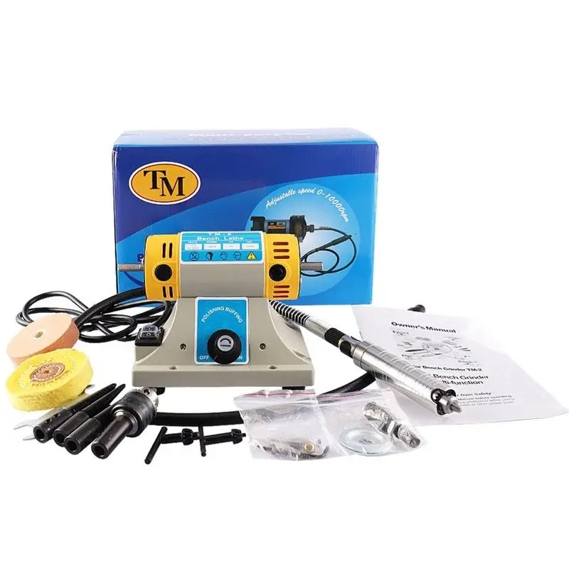 High Quality 110V TM-2 Gem Jewelry Rock Polishing Buffer Bench Lathe & Polisher Machine Set US
High Quality 110V TM-2 Gem Jewelry Rock Polishing Buffer Bench Lathe & Polisher Machine Set US
