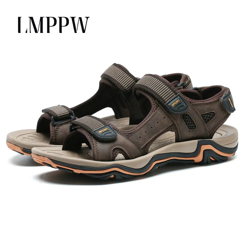2018 Summer Men's Sandals Genuine Leather Outdoor Hollow Out Casual Shoes High Quality Non-slip Beach Men Shoes Leather Sandals
2018 Summer Men's Sandals Genuine Leather Outdoor Hollow Out Casual Shoes High Quality Non-slip Beach Men Shoes Leather Sandals